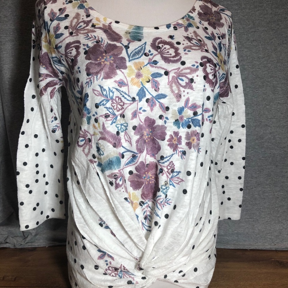Polka Dot Floral, Blouse by SJS